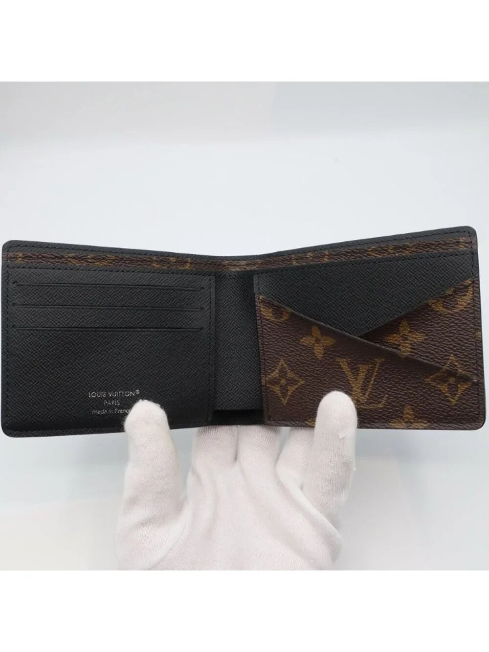 Louis Vuitton Heaven Portefeuille Multiple Bifold Wallet Monogram Black Brown